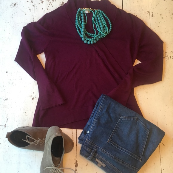 Calvin Klein Sweaters - Calvin Klein Burgundy Sweater (L)